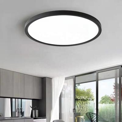 중국 Modern Fashion Home Office Living Room Surface Mounted Recessed Lamp Sound Lighting Panel Round Ceiling Led Light 판매용