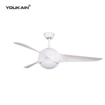 中国 With light modern simple solar lighting ceiling fan air cooling ac/dc 54 inch decorative ceiling fan with led light 販売のため