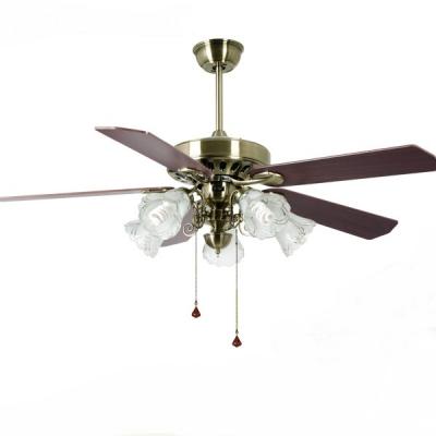 중국 52 Inch Antique Hotel AC Decorative Ceiling Fan With Light 판매용