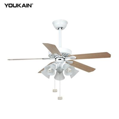 China luxo 52 inch 52 inch plywood blade teto E27 fan lamp lights decorative led ceiling fan china factory luxo 52 decorative led ceiling fan à venda