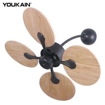 China Wall Fan With 18inch Pipe Fancy 32 Inch Wall Fan AC Motor Blade Wall Mount Decorative Remote Control Electric Home Solid Wood Ceiling Fan for sale