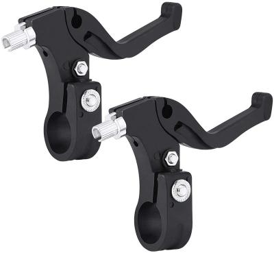 China BicycleStore Durable 1 Pair Universal Aluminum Alloy Bicycle Brake Grip Mountain Road Bike Brake Lever Diameter 22mm (Black) for sale