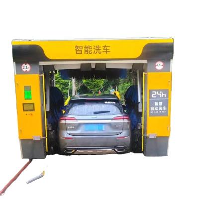 China Hop Dipped Galvanized Steel Fully Automatic Rollover Car Wash Machine for sale