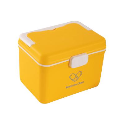 China Household PP Plastic Double-Layer Portable Large Capacity Pill Storage Cases Travel Medicine Box Organizer for sale