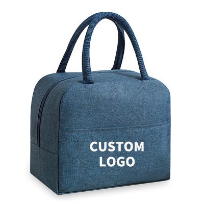 China Cheap Waterproof Custom Logo Printing Picnic Bag Office School Lunch Bag Portable Insulated Cooler Bags With Handle for sale