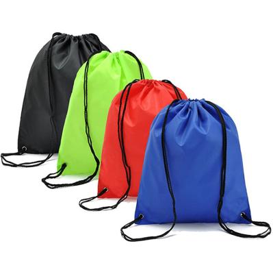 China Wholesale Design Eco Friendly Waterproof Your Own Pattern Backpacks Gym Bags Nylon Polyester Custom Drawstring Bag for sale