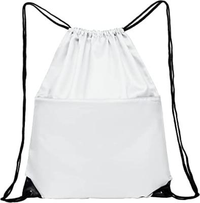 China Fashion high quality factory wholesale drawstring bag waterproof customizable white drawstring bag for sale