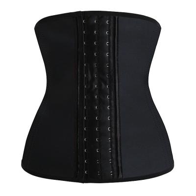 China Breathable Steel 9 Bones 3 Hooks Womens Corset Waist Trainer for sale