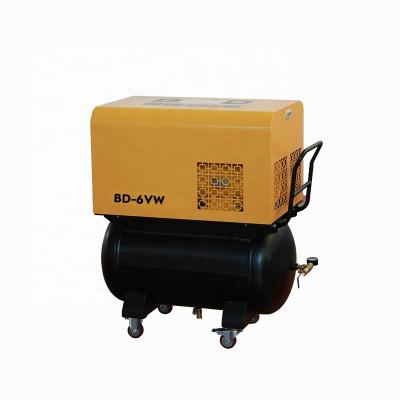 China Foshan compressor manufacturer lubricated low noise 6HP 4.5kw rotary portable compressor for sale