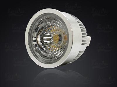 China Aluminum 6 Watt 450lm COB Dimmable LED Spot Light Bulbs MR16 Ra 80 3000K - 6000K for sale