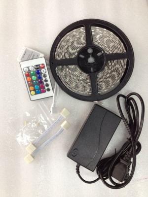 China IP65 DC12V 5M SMD 5050 300leds RGB LED Strip Kits with Blister Packing for sale