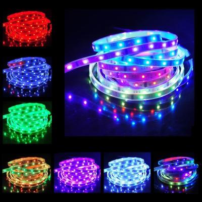 China 5 Meter Low Voltage RGB Led Strips 12V Flexible SMD 5050 60led 50000Hours for sale