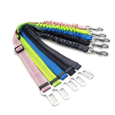 China Quick Release Durable Pet Car Safety Belt Leash Retractable Adjustable Practical Dog Pet Car Safety Leash Seat Belt for sale