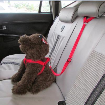 China Wholesale Custom Pet Seat Belt Dog Car Retractable Nylon Leash For Dog Cat Pet Safety Leads Vehicle Seat Belt for sale