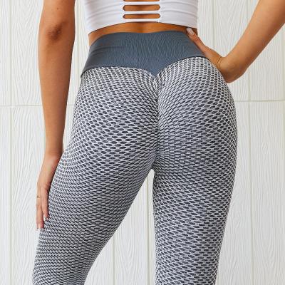 China Hot Sale Breathable Yoga Mesh Honeycomb Pattern Legging Sports Tights For Women for sale