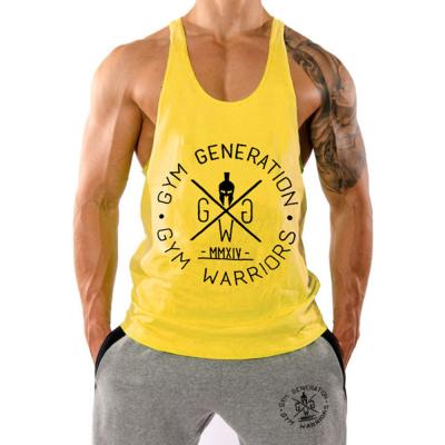 China Ebay Amazon XXL Fashionable Western Man Customerized Sports Muscle Shaping 100%cotton Summer Sleeveless Tank Top Gym Sports Vest for sale