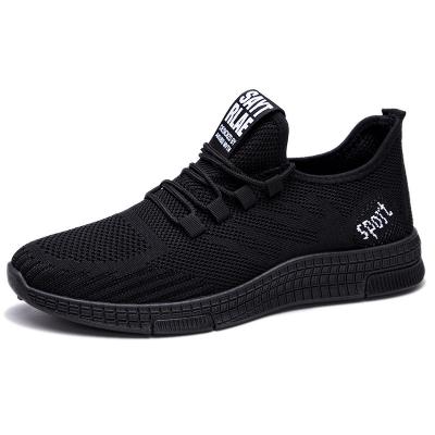 China FLYKNIT PVC INJECTION OUTSOLE MEN UPPER SHOES Anti-odor Anti-odor FLY MEN KNITTED SNEAKERS for sale