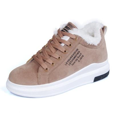 China Fashion \ high comfortable \ durable lace up flat shoes winter style woman outdoor winter sneakers wholesale for sale