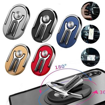 China Zinc Alloy Ring Kickstand Car Phone Holder Finger Mount Ring Holder Stand Universal Cell Phone Air 360 Degree Rotation for Car for sale