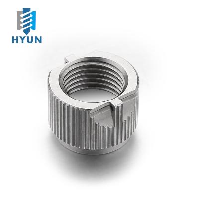 China Aluminum Special Knurled Round Stainless Steel Rebar Nut for sale