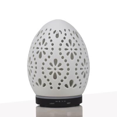 China Household Essential Oil Ceramic Diffuser 7 Color LED Light Fragrance Mist Humidifier Home Use Cool Air Changing Humidifier for sale