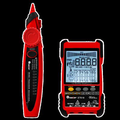 China Professional Assembled LAN Network Cable Line Wire Multimeter Tester Function Ethernet RJ45 Line Finder ET616/ET618 for sale