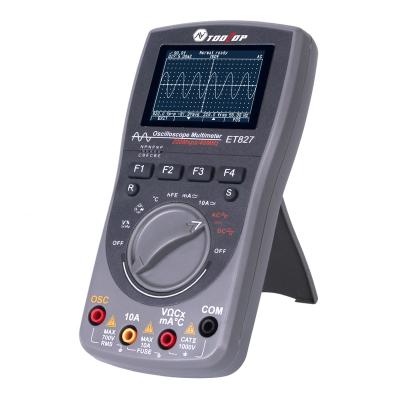 China Range Overload Protection TRMS REL Color LCD Display Pocket Tester Automatic Oscilloscope Multimeter ET827 for sale