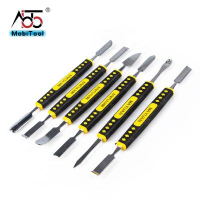 China Mobile Phones 6 in 1 Metal Double Ends Pry Open Bar Scraper Tools Repair Spudger for iPad Cell Phone Tablets Laptop Electronics Device for sale