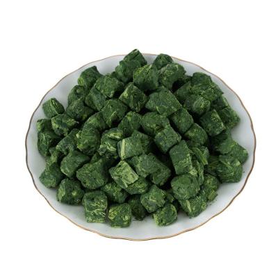 China Best natural high quality fresh spinach dry wholesale price freeze dried spinach 10*10*10mm for sale