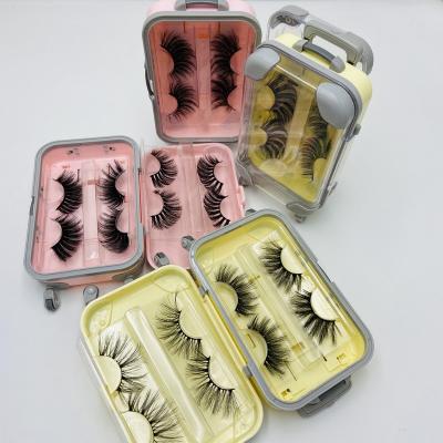 China Hot selling 2021 long lasting 3d mink eyelashes 25mm mink lashes wholesale lashes3d seller faux mink eyelashes 5D 9D private label creative box for sale