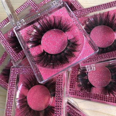 China Wholesale Custom Made Fluffy Tapered Mink Fur Lashes Private Label 3d Mink Eyelashes 3d Eyelashes from Lash Boxes Wholesale Premium Mink for sale