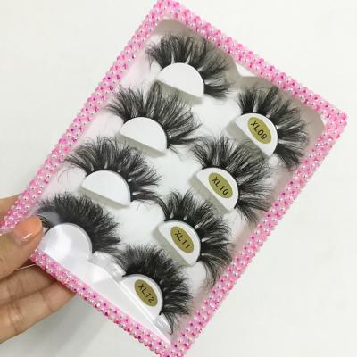 China Wholesale Fluffy Tapered Mink Lashes Seller Private Label Lashes 4 Pairs 6d Lashes Curly Mink Lashes Sellers for sale