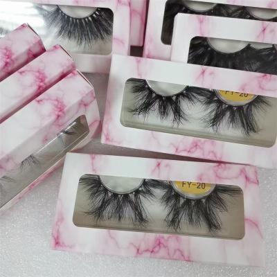 China 100% hand made 3d mink mink lashes wholesale seller 25mm fluffy tapered whips mink eyelashes custom seller for sale