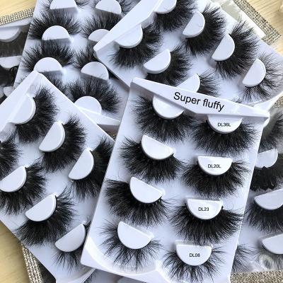 China False Mink Lashes 100% Mink Eyelashes Siberian Wholesale 3d Mink Lashes Long Lasting Fluffy Tapered Lashes 25mm Real Volume Lashes 5d Seller for sale