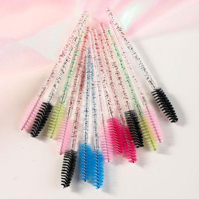 China Own Brand Eyelash Makeup Lashes Brushes Private Label Diamond Eyelashes Lashes Mascara Brush Set EYE Logo Style for sale