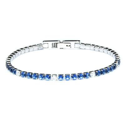 China High Quality Ladies Tennis Bangle Men's Tennis Bracelet Zircon Jewelry Stainless Steel Tennis Bracelet for sale