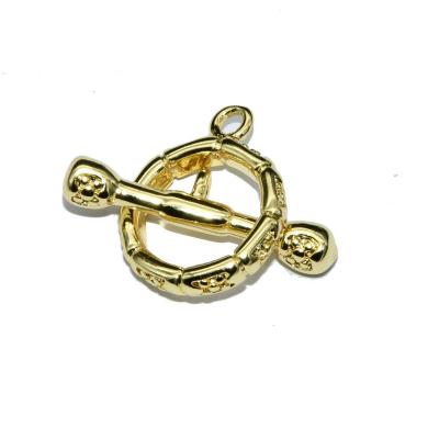 China DIY Bracelet Necklace Making Findings Gold Color OT Metal Toggle Clasp High Quality Brass Buckles DIY Jewelry Making Connector For Bracelet Necklace for sale