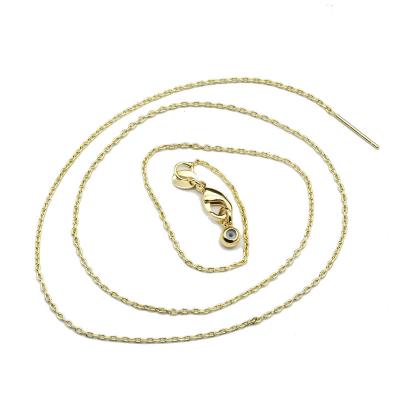 China Silicone Setting To Fit Pin End Thin Chain Generalduty 14k Multipurpose Chains Length Diameter High Quality Gold Plating 1mm Small Hole Pendant for sale