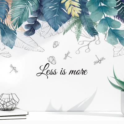 China WALL STICKER Tree Leaves Wall Stickers DIY Waterproof Wall Decals For Living Room Decoration Wallpaper for sale