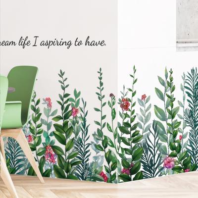 China WALL STICKER nsi style 3d flower vine decor wall stickers for kid home sticker nursery rooms custom wall decals decor stickers for sale