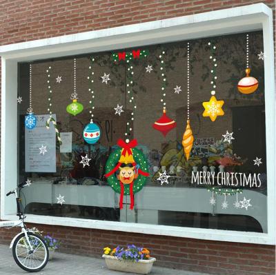 China Custom PVC Wall Snowflake Window Sticker New Year Decorative Christmas Sticker For Xmas Holiday Decoration for sale