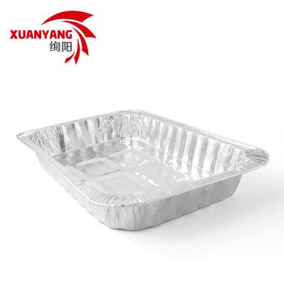 China Hot Selling Disposable Aluminum Foil Baking Pans 6500ml Food Grade Aluminum Foil Container Tracy for sale