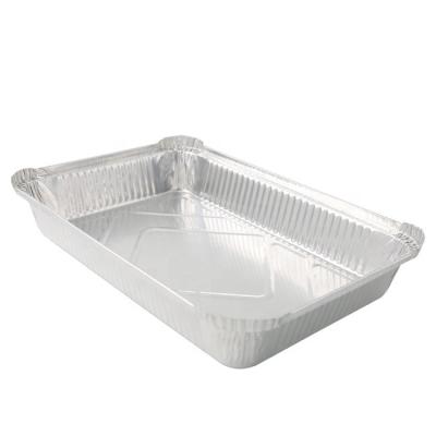 China Disposable Food Aluminum Foil 4.5lbs Barbecue Grill Pan Carry Out Container for sale