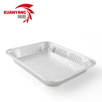 China Wholesale Cooking 1/2 Steam Tabletop Aluminum Foil Pan Food Storage Container Shallow Cooking Tray for sale