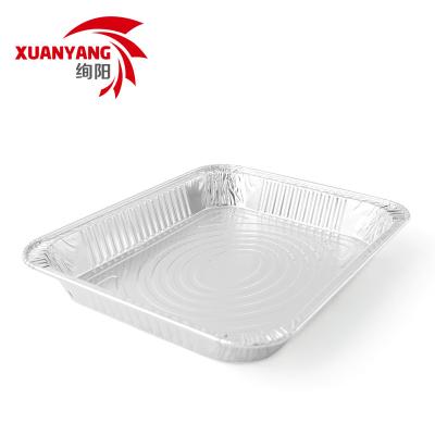 China Custom Logo Half Size Shallow Food Baking Serving Trays Disposable Mold for sale