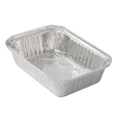 China Microwavable Disposable Heavy Duty Kitchen Use Box Eco-friendly Airline Aluminum Foil Food Container And Foil Tray for sale