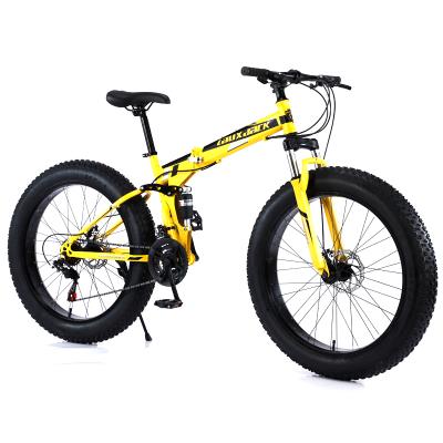 China Aluminum Alloy Folding Tire Fat Bikes Beach Mountain Bike Snow Cruiser For Sale Wide Tire Bike Bicycle for sale