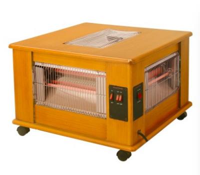 China CE 2021 Hot Selling Quick Heating Quartz Wood Heater With Good Quality And Safety Control And 5 Heating Elements And 5 Heating Pads 2400W for sale