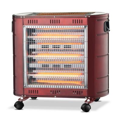 China CE Exterior CB Electric Quartz Heater With Moving Wheels for sale