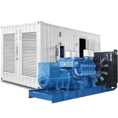 China 1850kva 1480kw 50hz 60hz Industrial Power Station Containerized 12V4000G63 Germany MTU Silent Silent Diesel Generator Price JTM-1850GF for sale